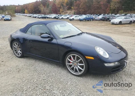 2008 Porsche 911 Carrera S Cabriolet из США, поврежденный, VIN WP0CB29908S776861